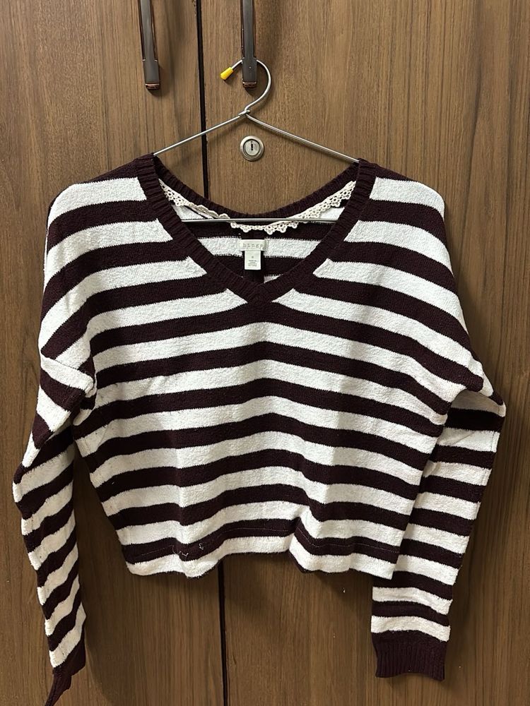 Striped Knit Sweater