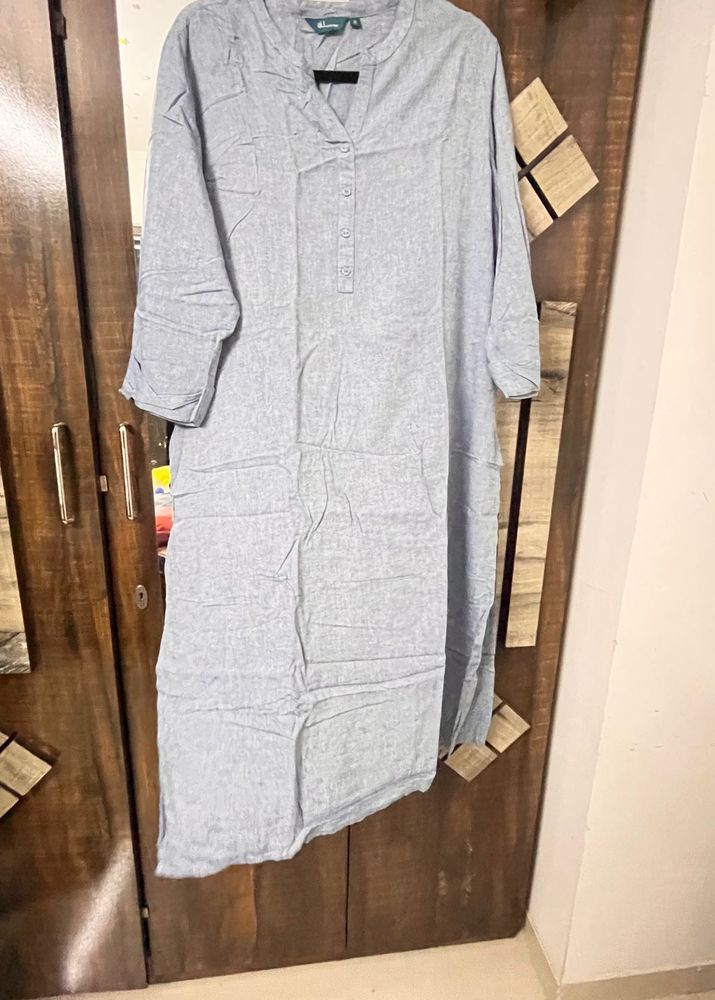 Blue Cotton Kurta