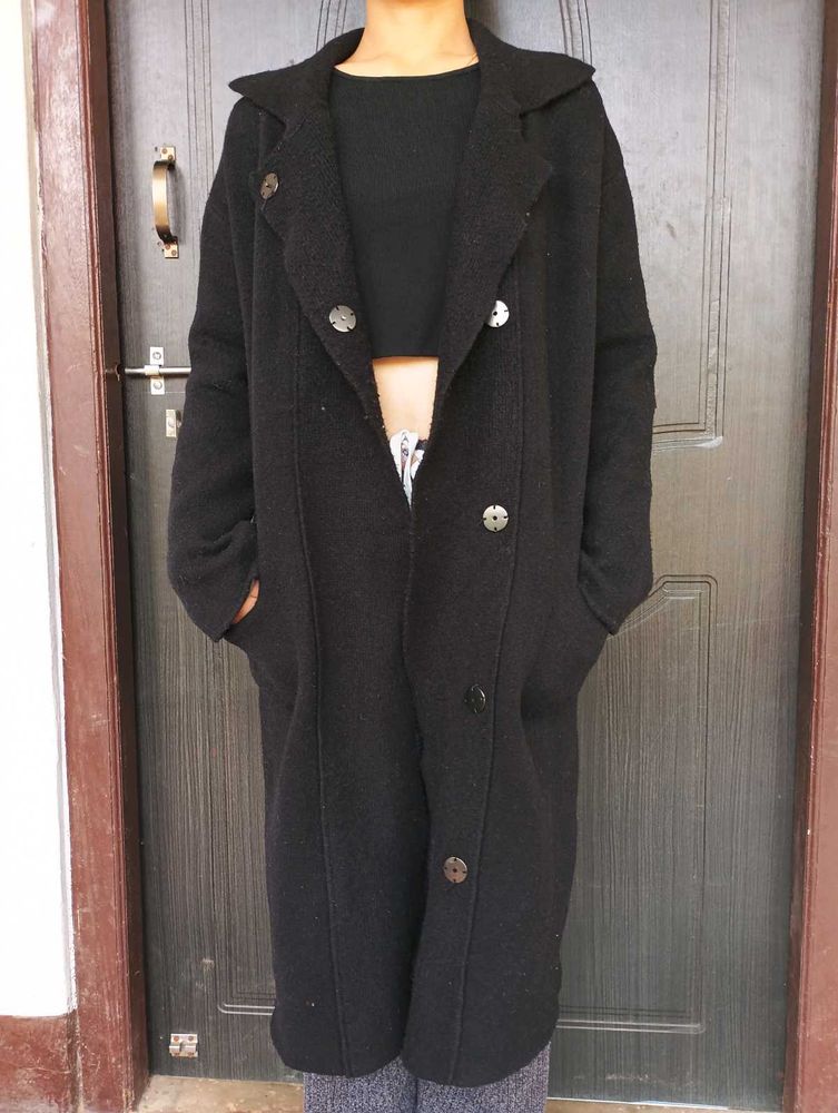Elegant Black Overcoat