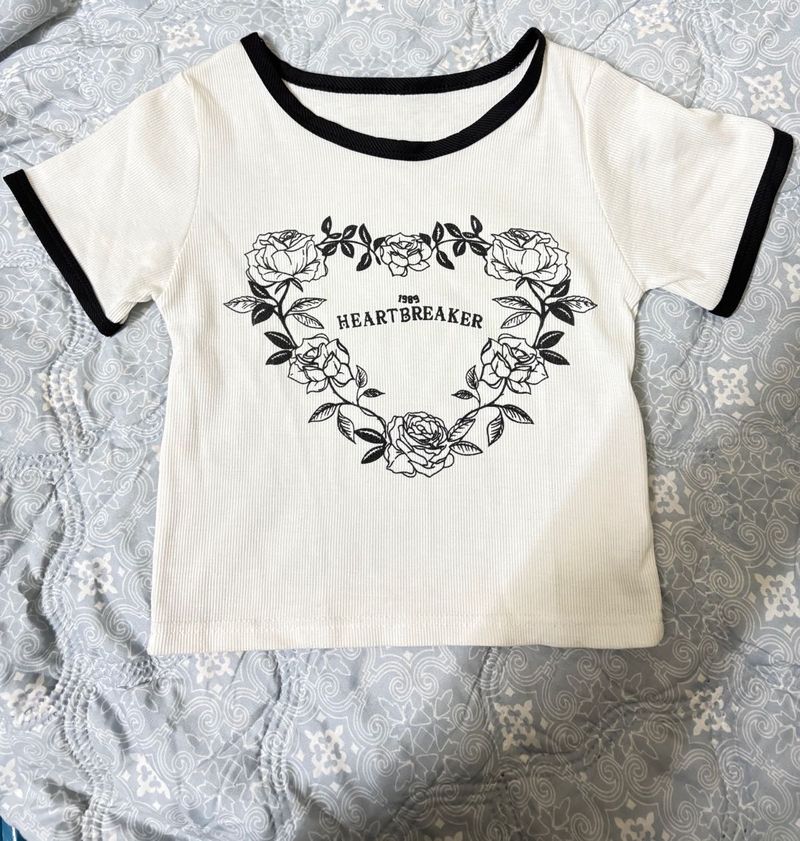 URBANIC Cute Heartbreaker Graphic Tee
