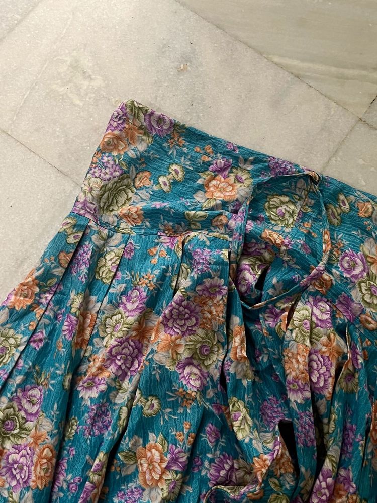 Floral Print Skirt
