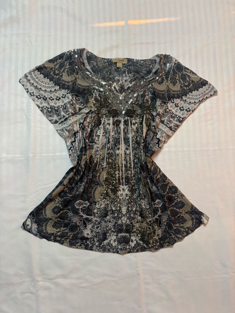 y2k printed top