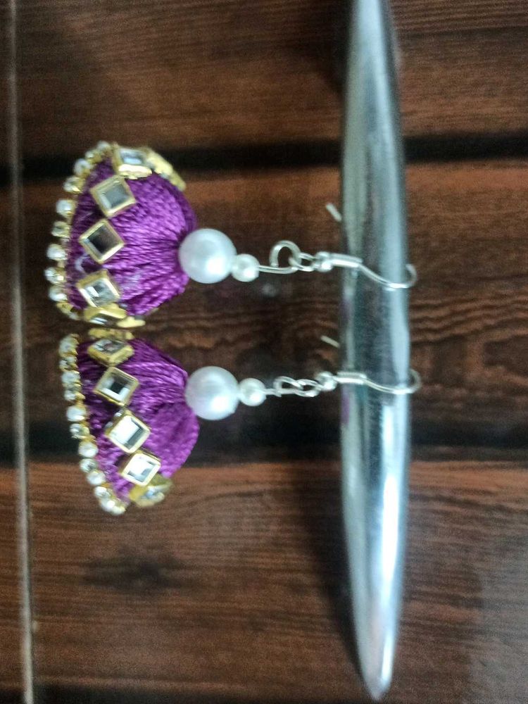 Handmade Resham Work new Earring