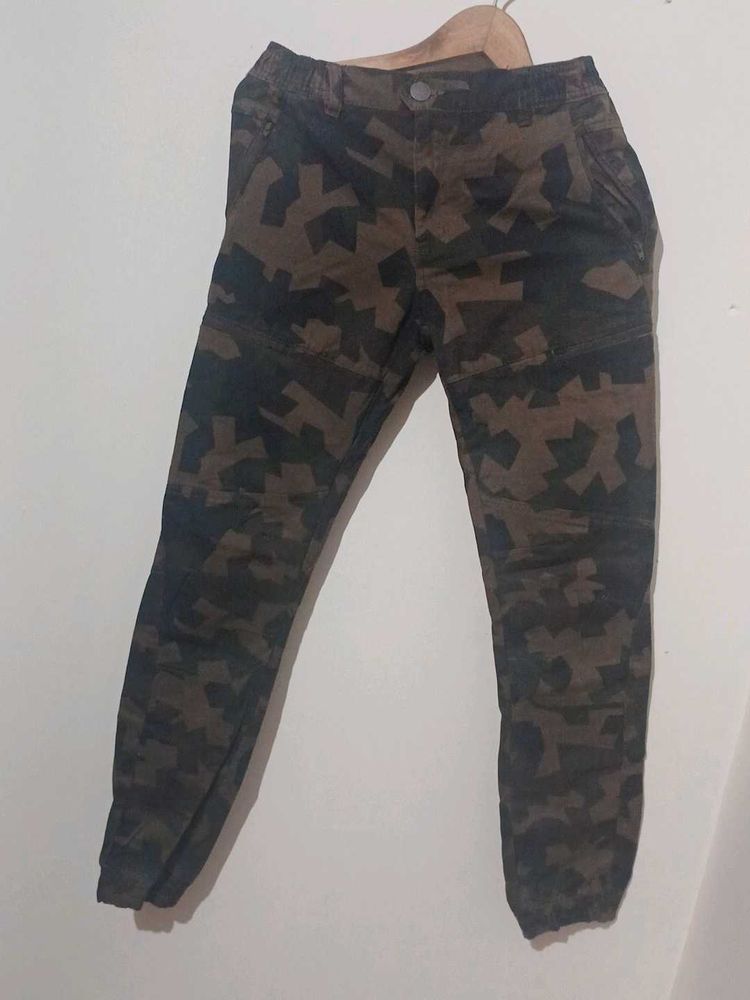 Camo Print Jogger Pants
