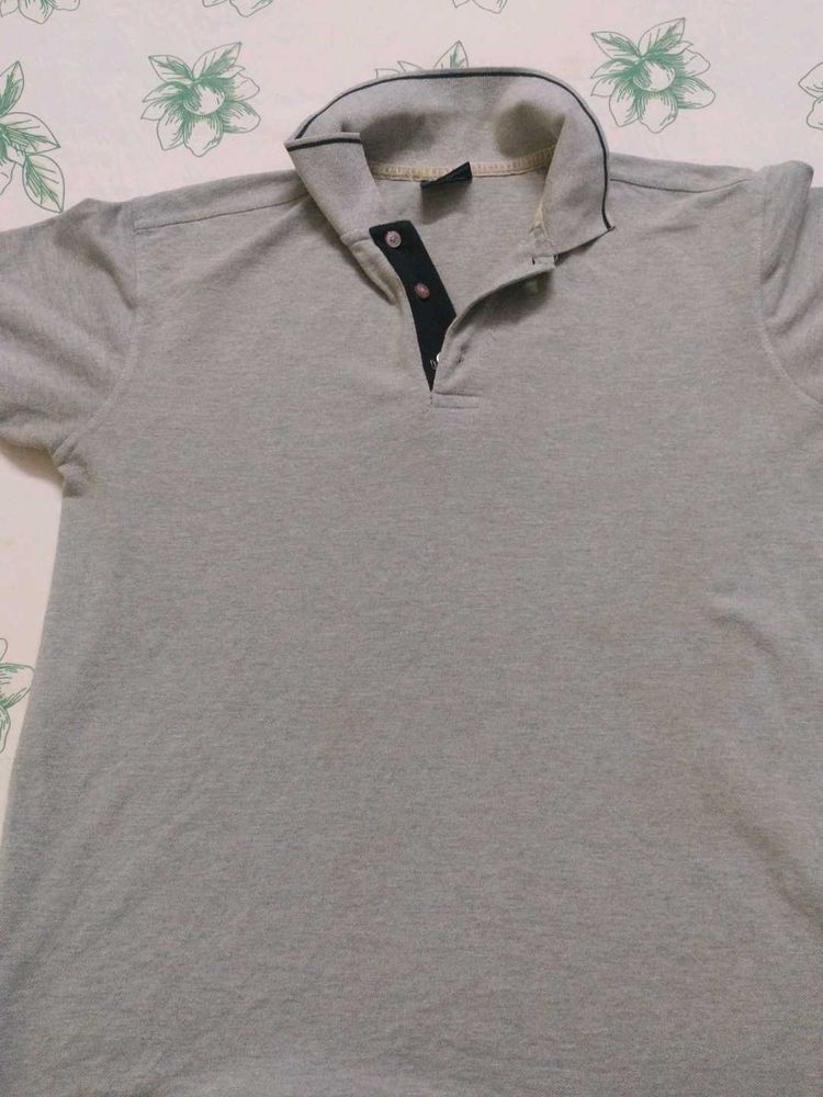 Gray Polo T-Shirt