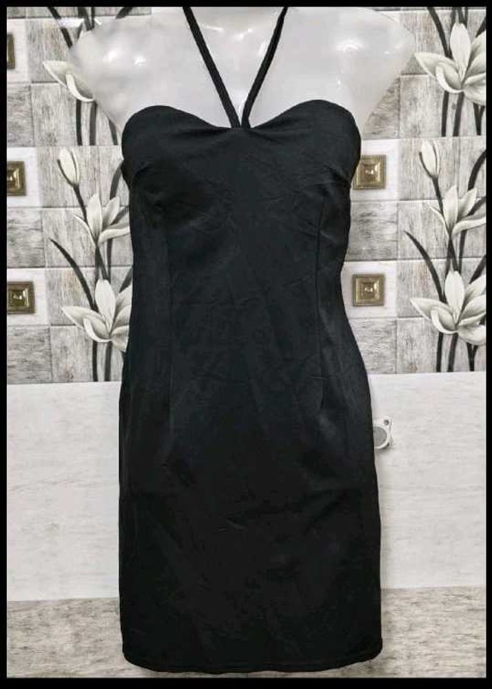 Chic Black Halter Dress