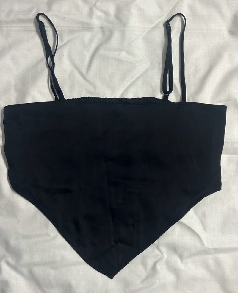 H&amp;M satin Bandana top