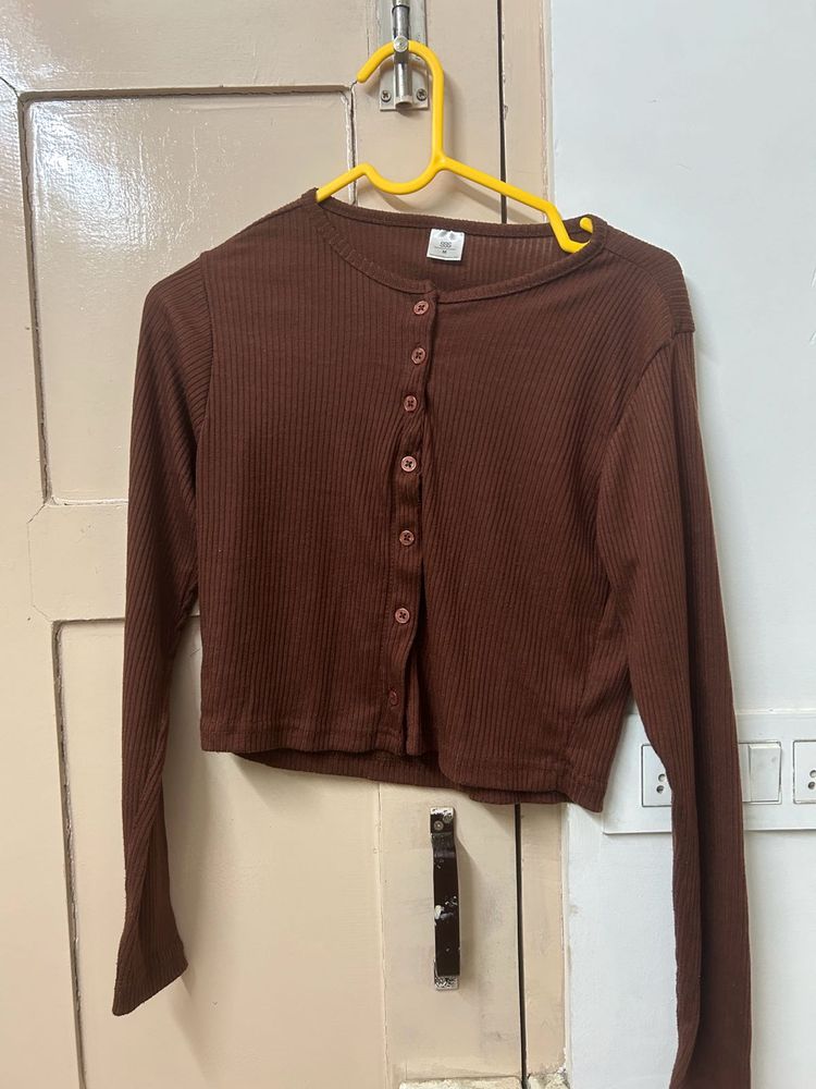 Brown Cardigan style top