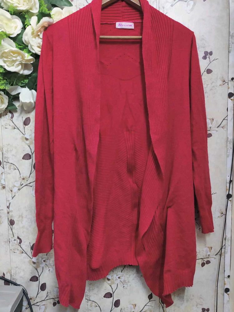 Women&#39;s Beautiful Warm Red Cardigan ❣️