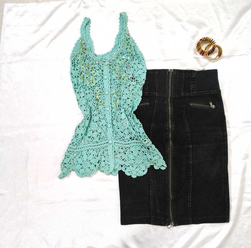 Crochet Lace Tank Top✨