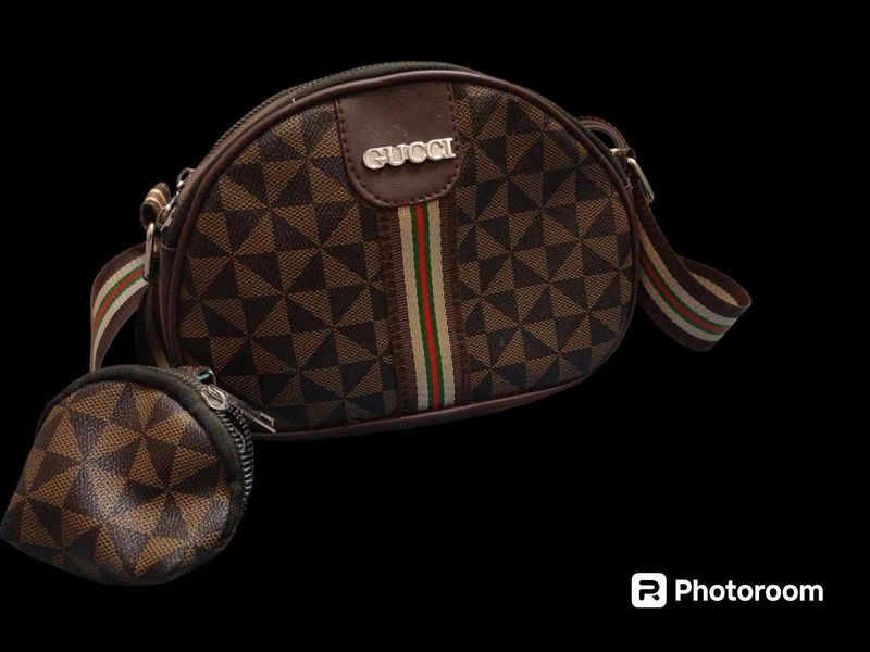 Gucci Inspired Brown Crossbody Bag