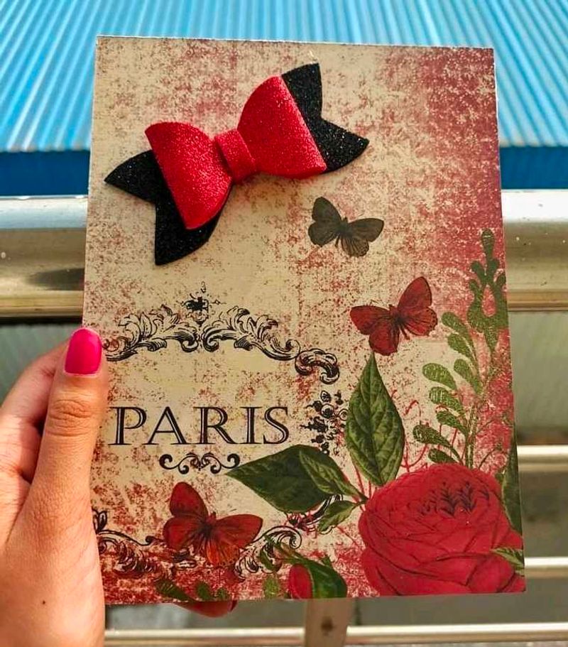 Paris Themed Decorative Greeting Card