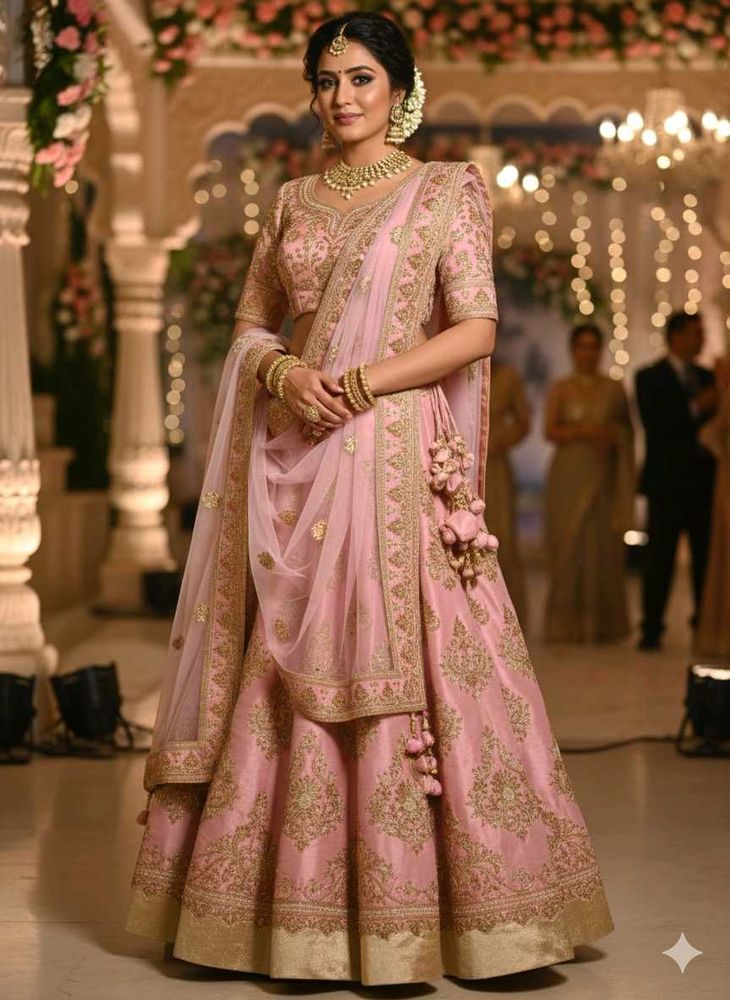 Elegant Pink Lehenga Choli Set