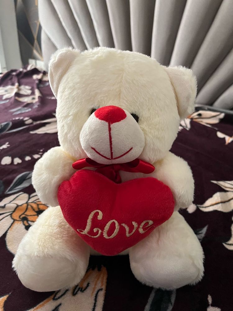 Cute Teddy Bear with Love Heart