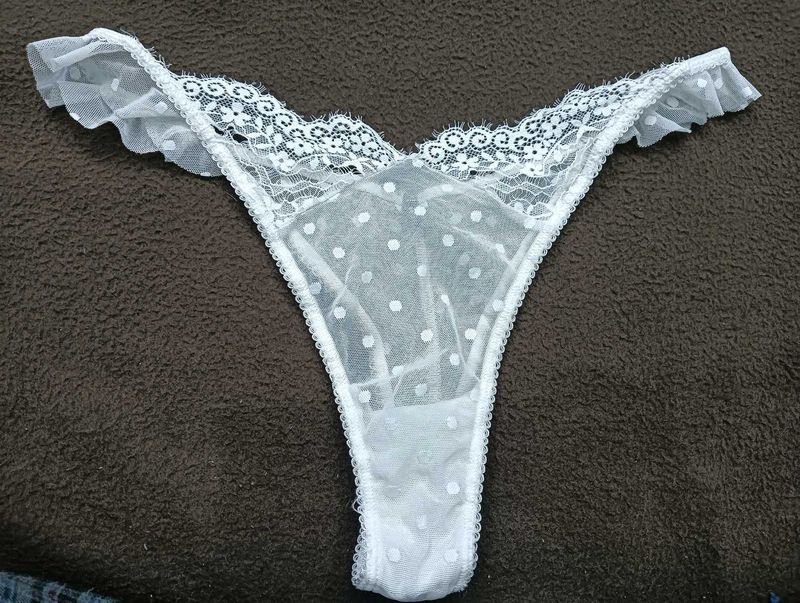 White Polka Dot Thong🔥 big size