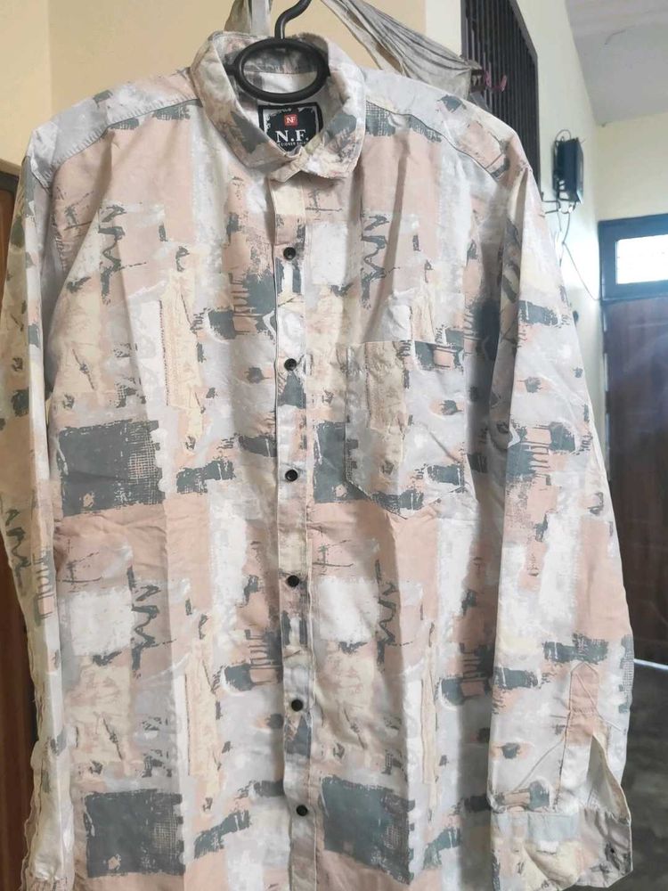Patterned Casual Shirt