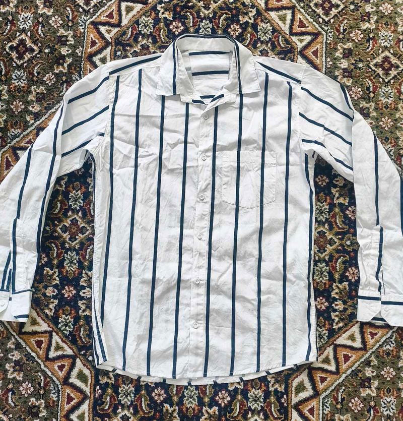Striped Button-Down Shirt