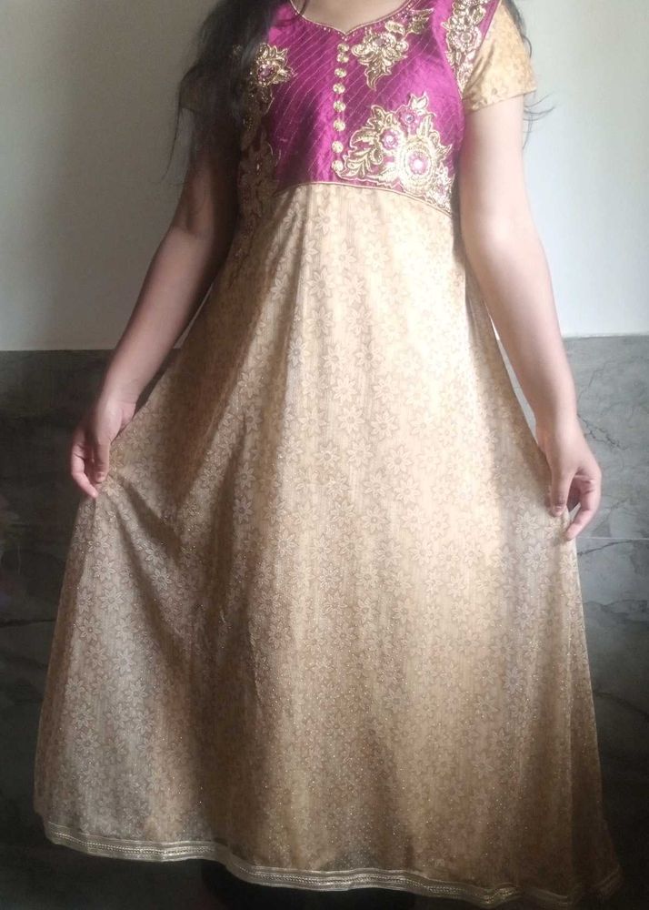Elegant Embroidered Anarkali Dress