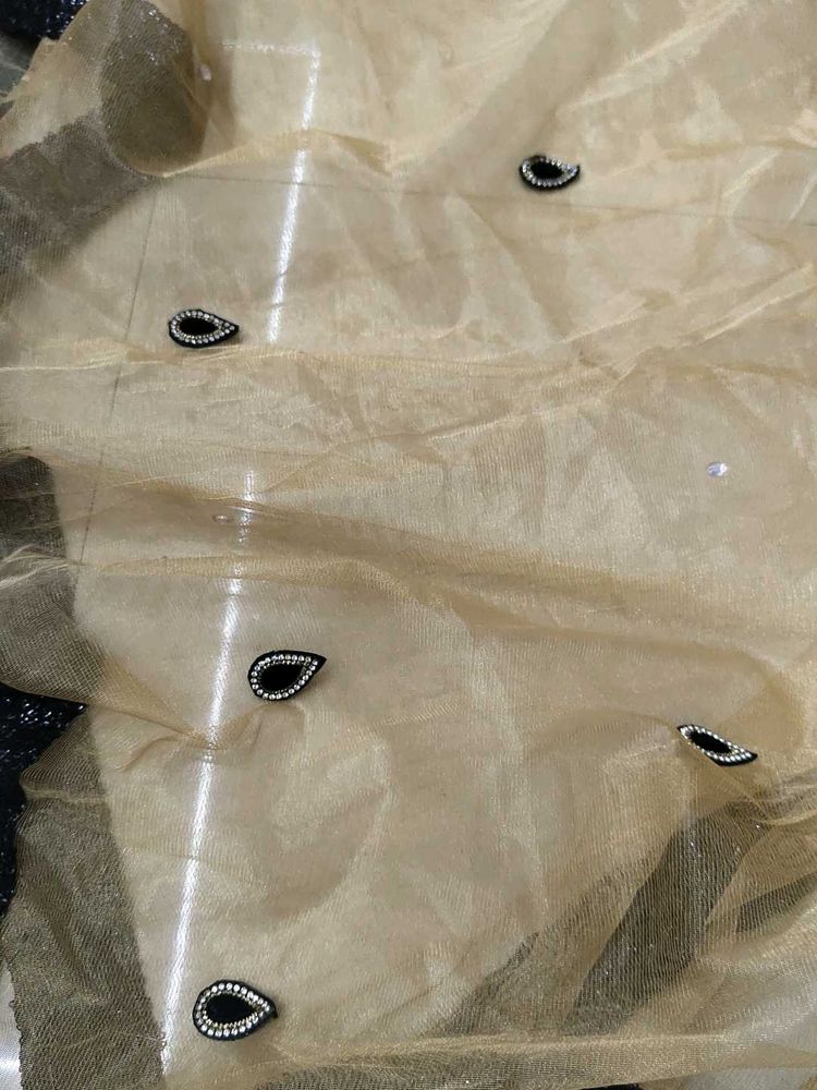 Golden Net Dupatta