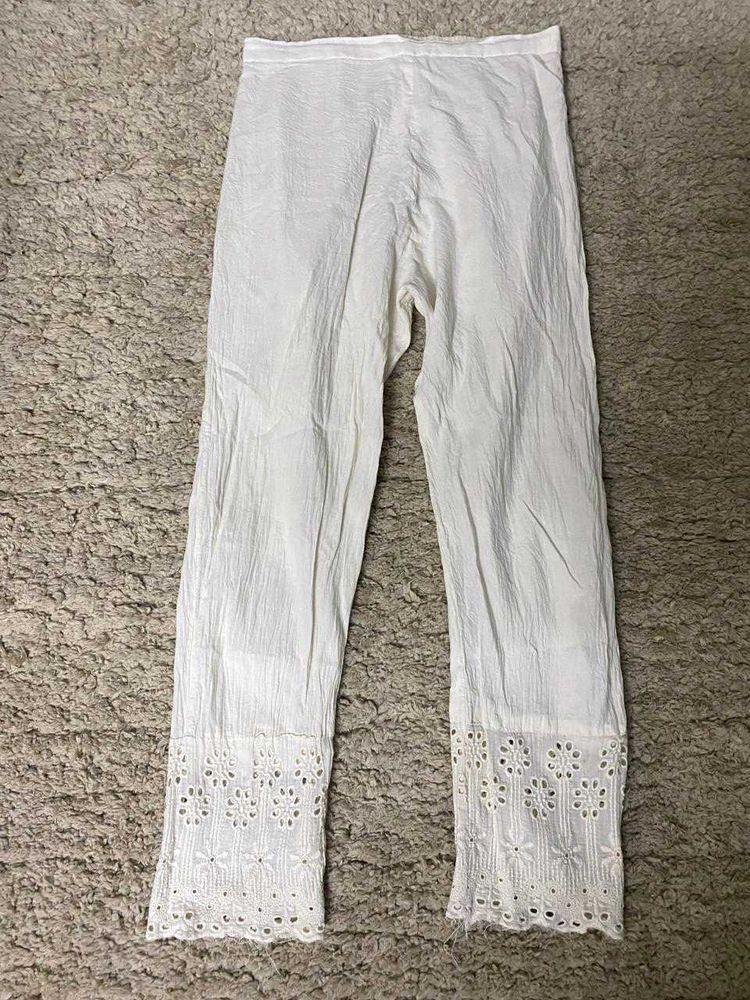 White linen pant