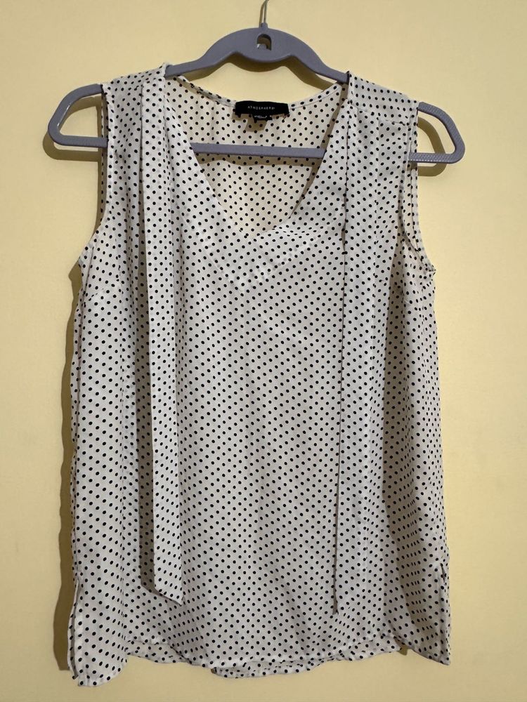 Polka Dot Sleeveless Top