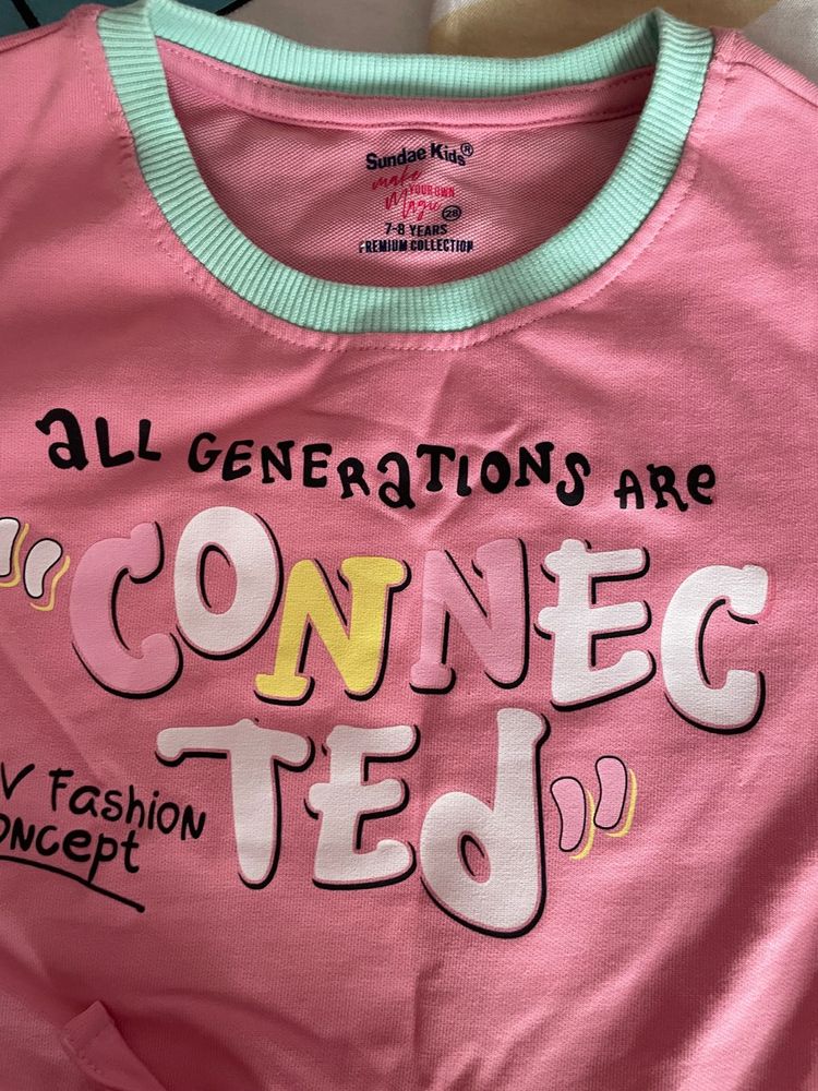 Cute Pink Kids Top