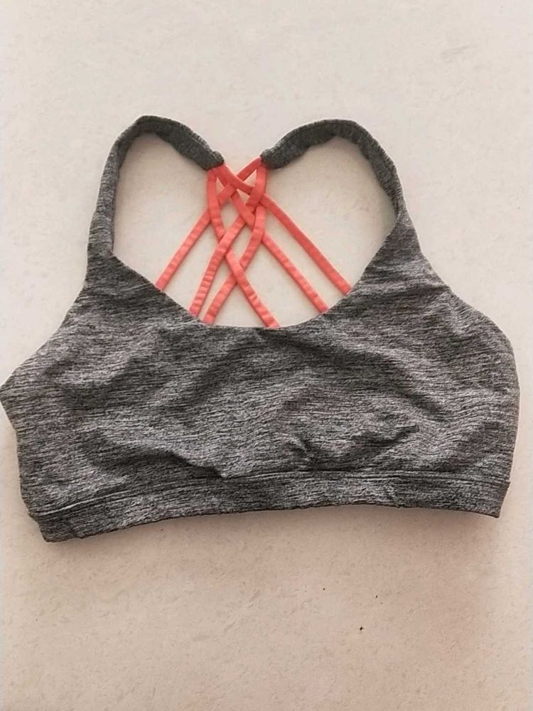 Gray Sports Bra
