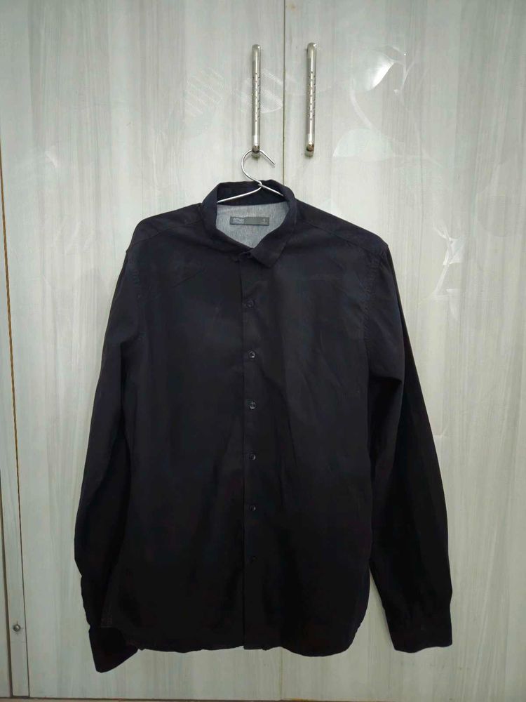 Ether By Myntra Black Long Sleeve Shirt