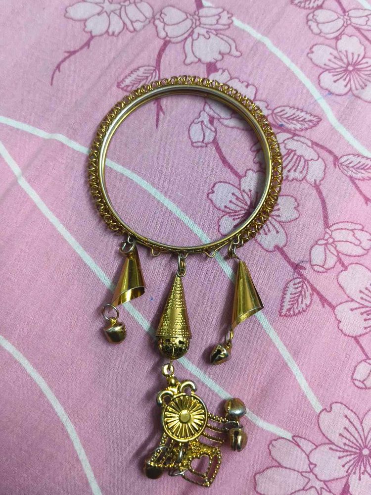 Golden Bangles with Charms for women