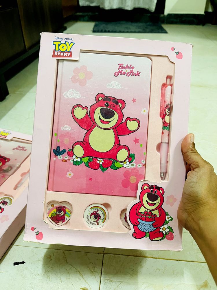 Lotso Strawberry Bear Notebook Gift Set