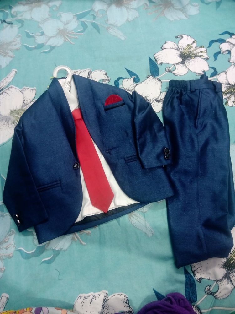 3 Peic With Tie Baby Suit