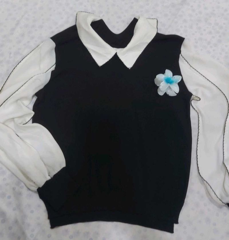 Cute Peter Pan Collar Top