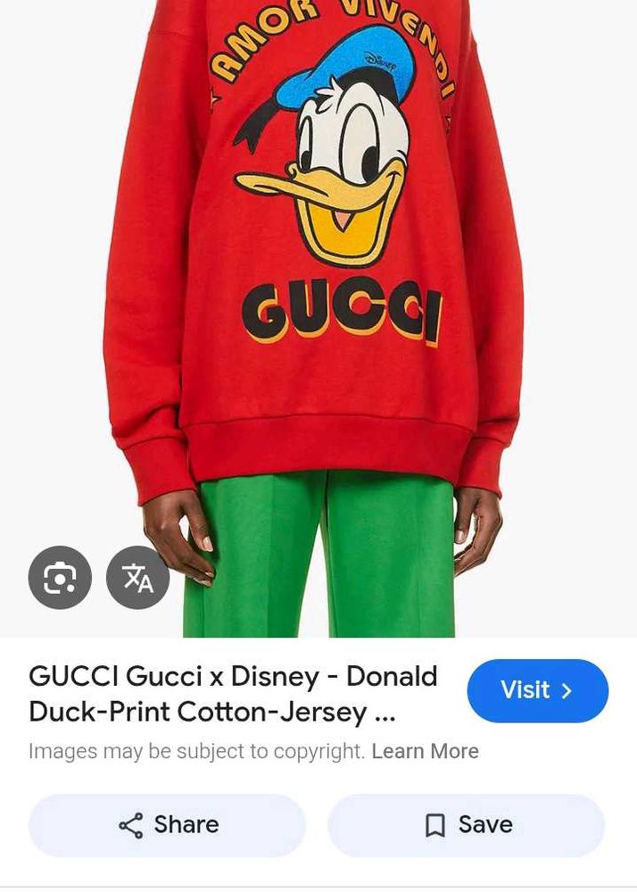 Gucci x Disney Donald Sweatshirt