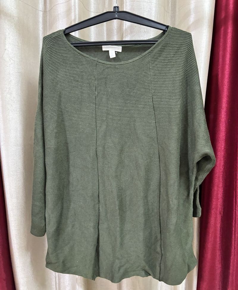 H&amp;M Womens Knitted Pullover Sweatshirt