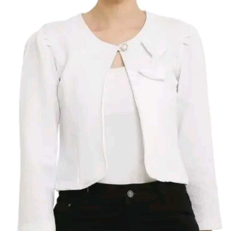 Elegant White Bolero Jacket
