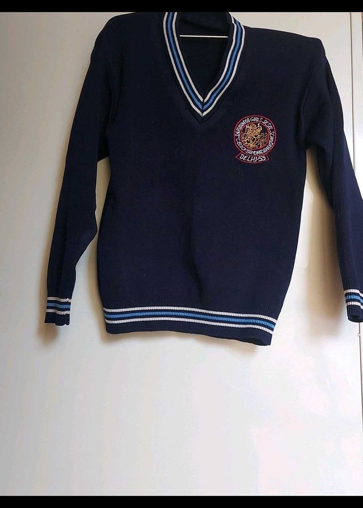 School sweter Navy blue