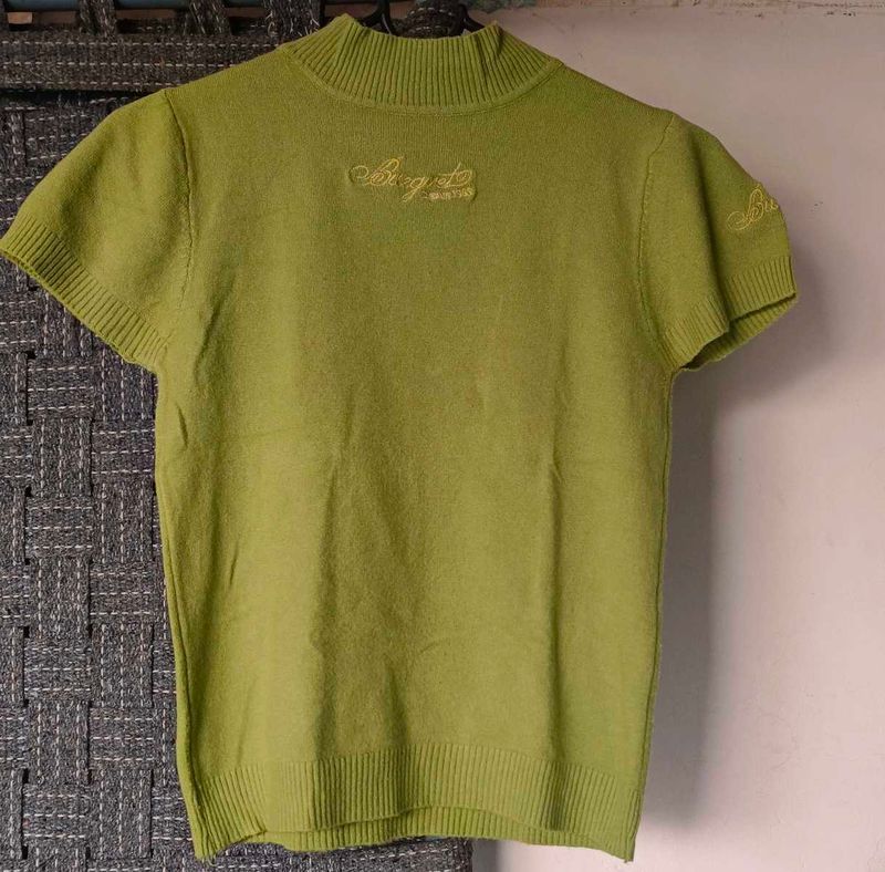Vintage Bequete Green Knit Top