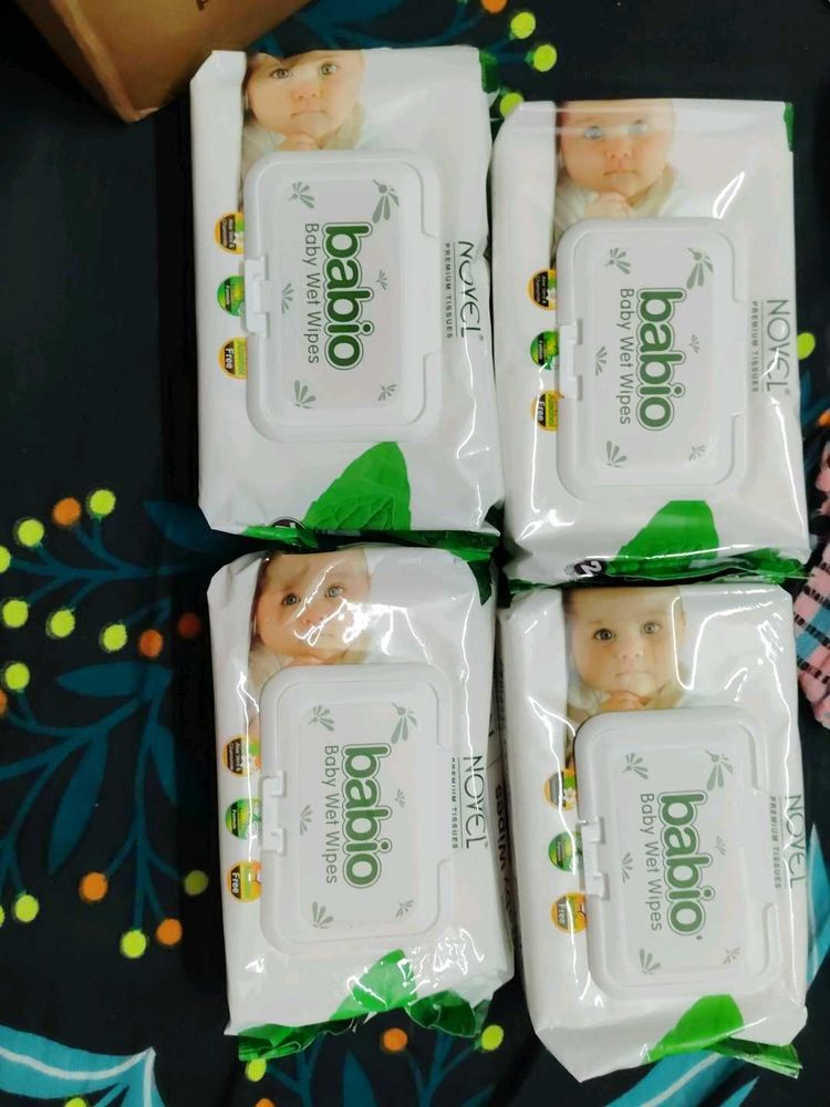 Babio Baby Wet Wipes (4 Pack)