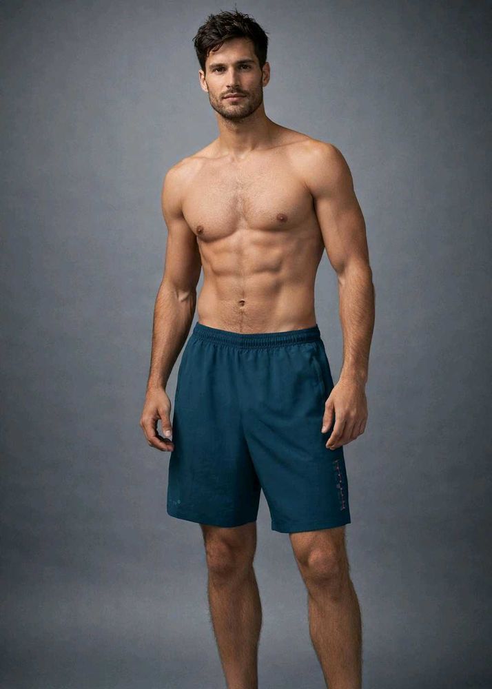 Men's Blue Active Swim Shorts