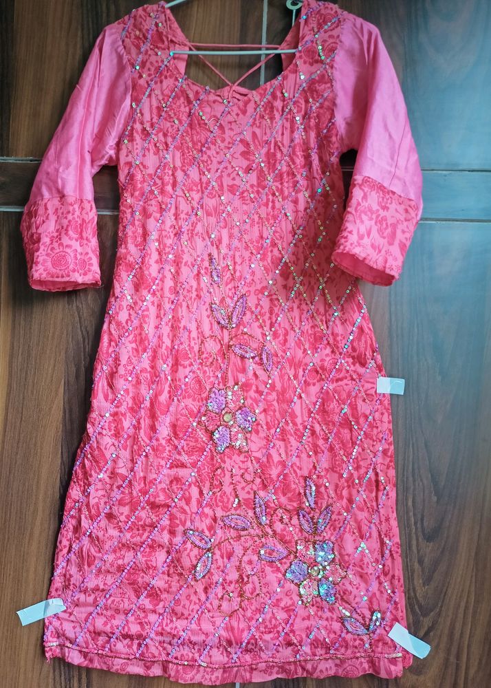 Heavy Designer Embroidered Kurta