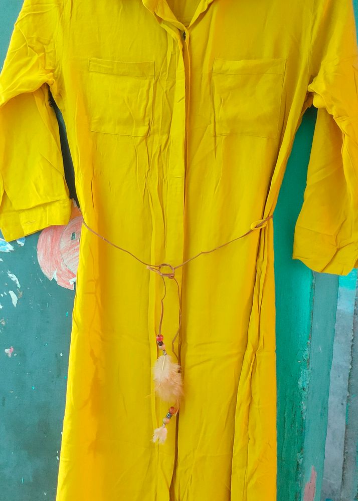 Mustard Yellow Dress