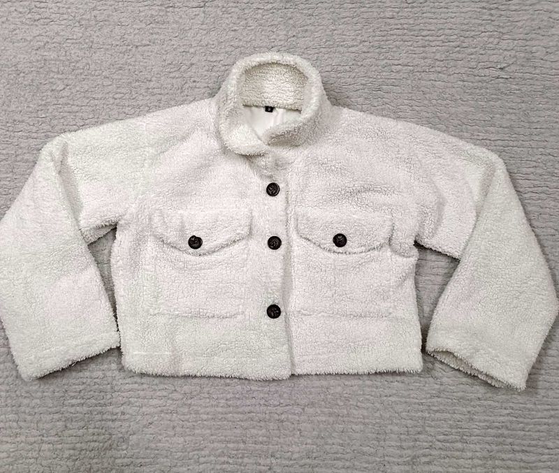 Cozy White Sherpa Jacket
