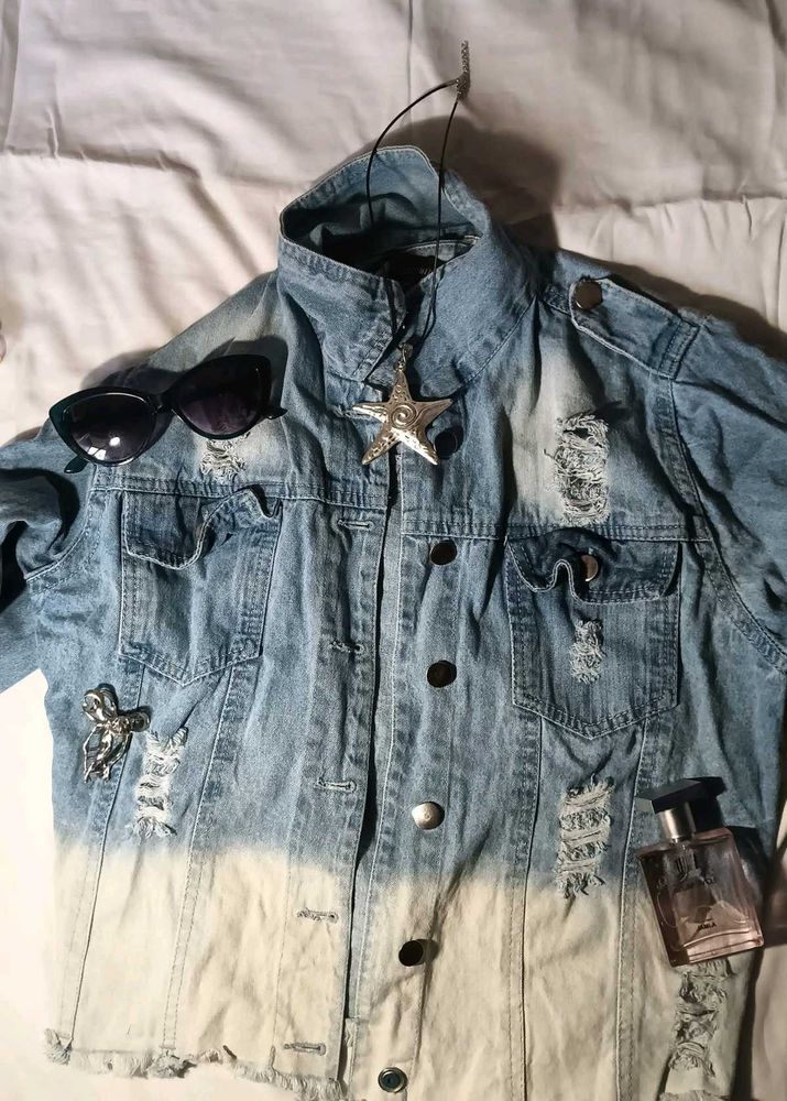 Distressed Denim Jacket