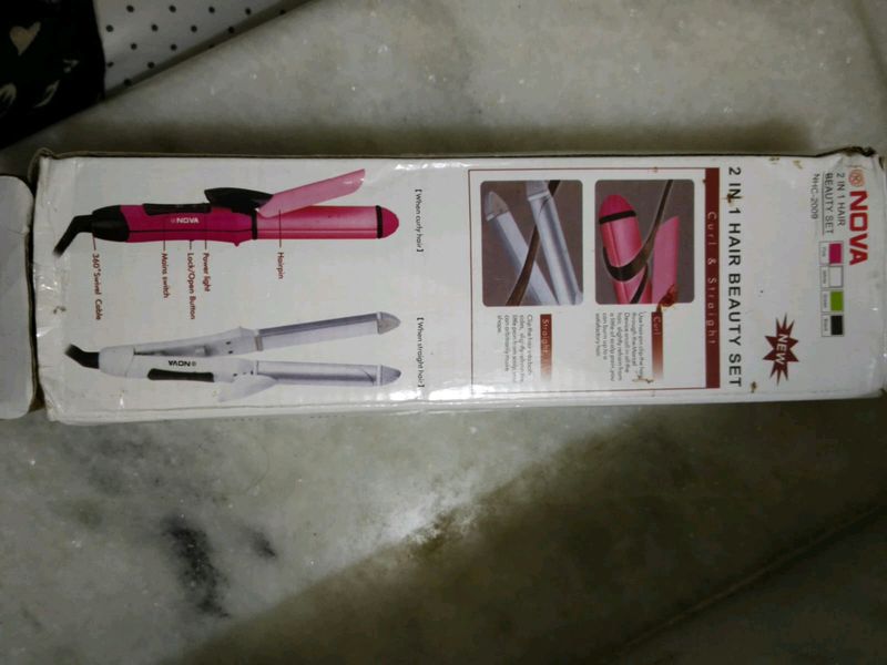 Nova Hair Curler With Straightener