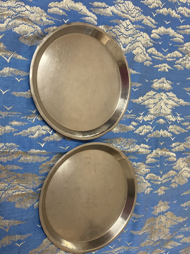 2 Medium Size Steel Plate- 0.5kg