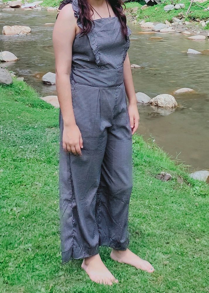 White And Black Jumpsuit
