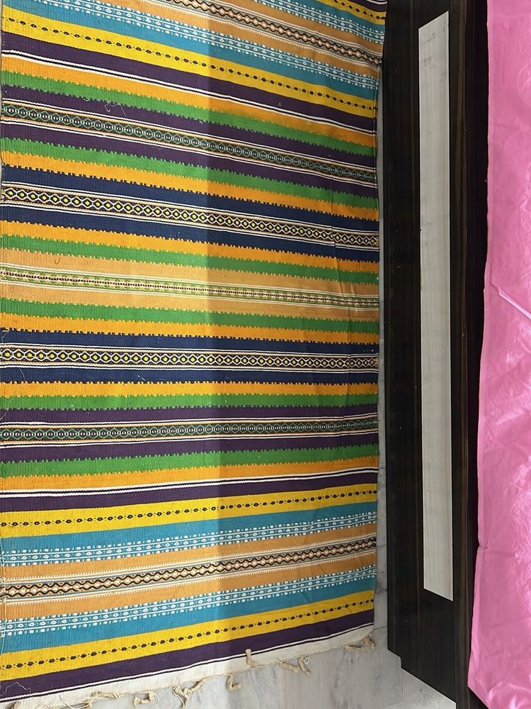 Striped Colorful Bedside Runner