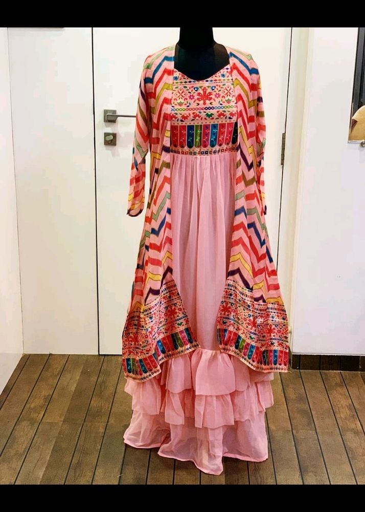 Indo-western Gown With Jacket