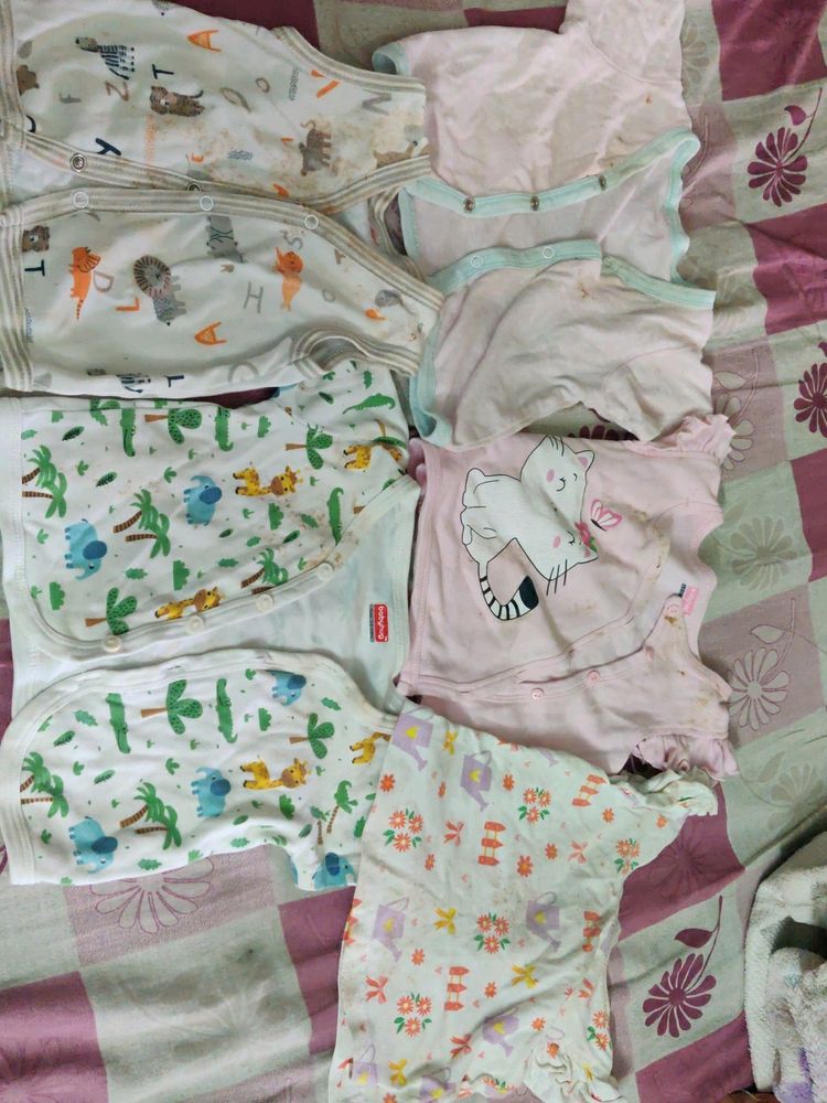 Baby Girls Used Tshirts 3-6 Months