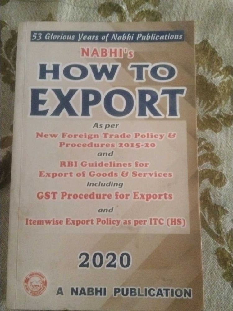 Nabhi&#39;s How To Export